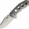 Buy 🔥 Pena Knives X-Series Rhino Flipper PE17, 3" M390 Satin Plain Blade, Gray Titanium Handle 🎁