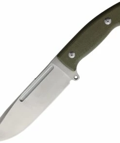 Hot Sale 👍 PMP Knives Arctos Limited Edition Fixed Blade PMP003, 7" 440C Drop Point Fixed Blade, Green Canvas Micarta Handle, Black Kydex Sheath 🎉