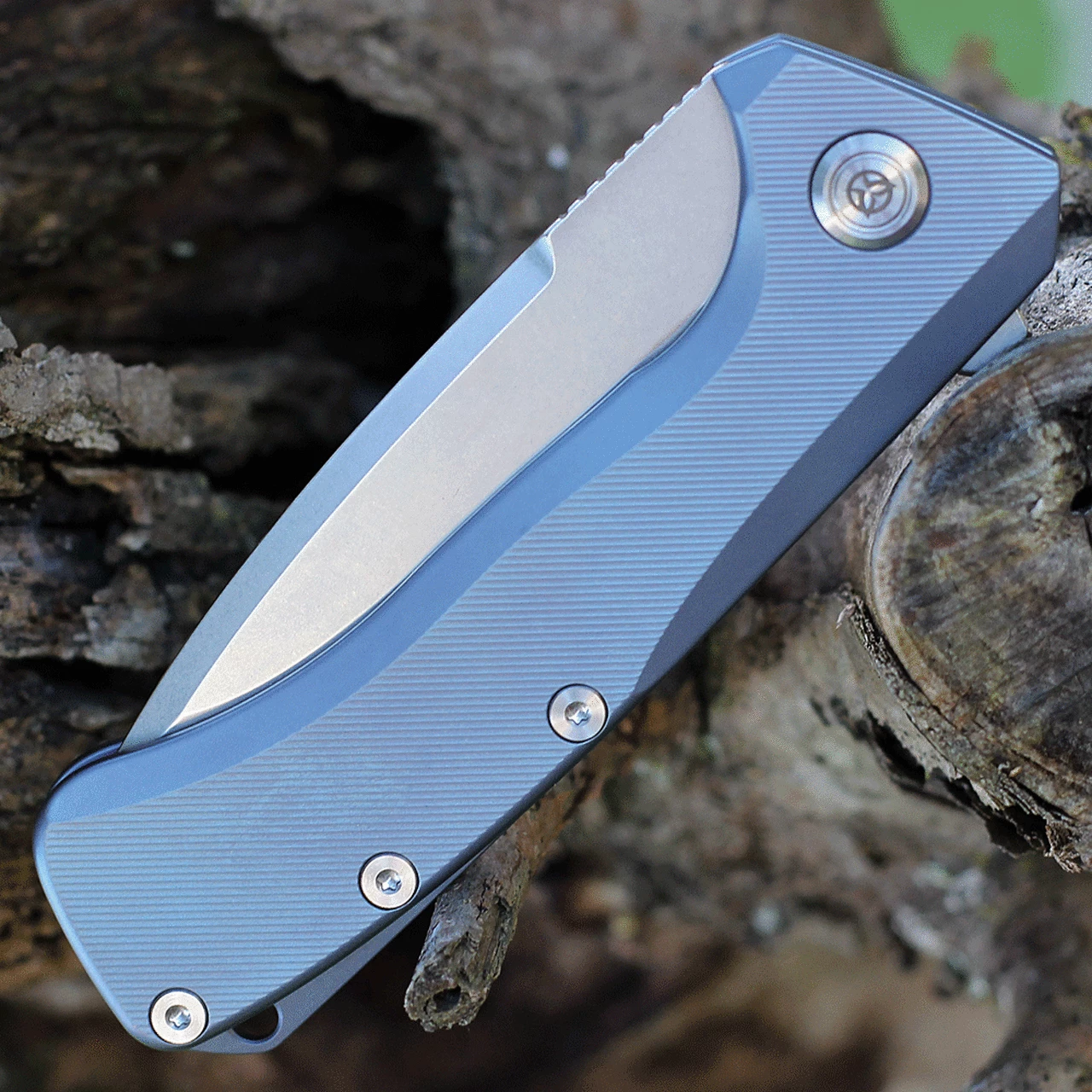 Promo 😍 PMP Knives Revenge II - Blue Titanium (3.74" M390 Satin) PMP011 🌟 4 Promo 😍 PMP Knives Revenge II - Blue Titanium (3.74" M390 Satin) PMP011 🌟 - Image 4