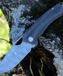 Top 10 😀 PMP Knives PMP Spartan Front Flipper - Blk Micarta (3.25" Damascus) SPBMKDM 🤩