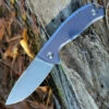 Discount 🤩 PMP Knives Big Boy Flipper - Blue Ti (3.65" 14C28N Satin) PMP023 👏