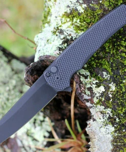 Promo 👍 Pro-Tech Malibu Flipper - Blk Textured Alum (3.3" 20CV Blk DLC Reverse Tanto) 5206 😀