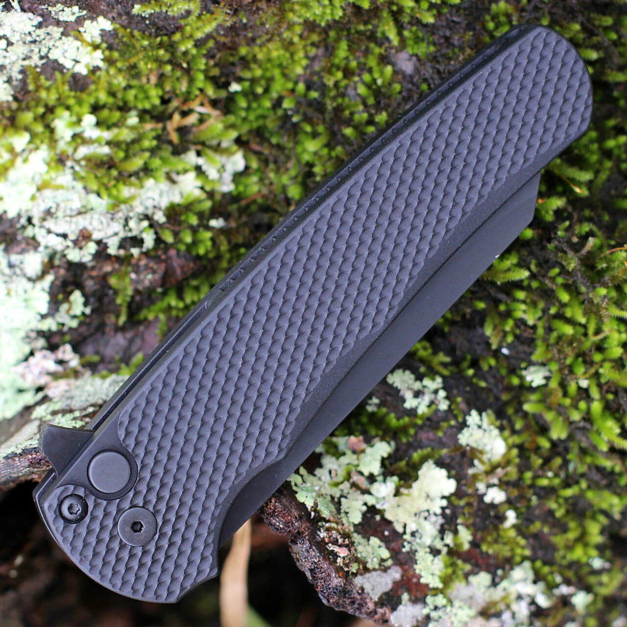 Promo 👍 Pro-Tech Malibu Flipper - Blk Textured Alum (3.3" 20CV Blk DLC Reverse Tanto) 5206 😀 3 Promo 👍 Pro-Tech Malibu Flipper - Blk Textured Alum (3.3" 20CV Blk DLC Reverse Tanto) 5206 😀 - Image 3