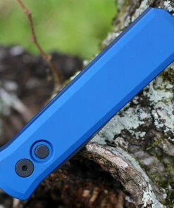 Top 10 💯 Pro-Tech Godson Automatic - Blue Alum (3.1" 154CM DLC Blk) 721-BLUE ⌛ -Automatic Knives shop PT721 BLUE.3 67794.1643745156