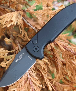 Best Sale 🔔 Pro-Tech Short Blade Rockeye (SBR) Automatic Black Alum. (2.5" S35VN Blk) LG403 💯