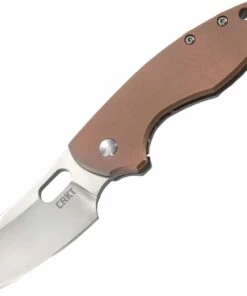 Budget 🧨 CRKT Pillar Framelock Copper CR5311CU, 2.382" 8Cr13MoV Plain Blade, Handle has a Copper Front w/ 2Cr13 SS on the Back 🎉