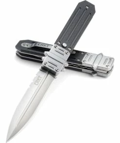 New โค๏ธ CRKT Psych Glide Lock CR7421, 3.967" 8Cr14MoV Plain Blade, Bolster - 2CR13 SS; Onlay - Black G10 Handle ๐ 5 New โค๏ธ CRKT Psych Glide Lock CR7421, 3.967" 8Cr14MoV Plain Blade, Bolster - 2CR13 SS; Onlay - Black G10 Handle ๐ -Automatic Knives shop Psych Glide Lock 3 36921.1579290969