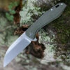 Promo 🛒 QSP Knife QSP Pelican Linerlock QS118-E1, 3.625" CPM S35VN Stonewashed Wharncliffe Blade, Green Linen Micarta Handle 🎁