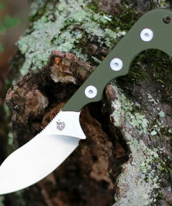 New 🔥 QSP Knife Neckmuk Neck Knife QS125-C, 2.875" D2 Plain Blade, Green G10 Handle 🧨