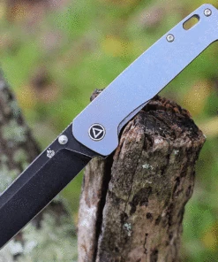 Hot Sale ✨ QSP Knife QSP Penguin Frame Lock - Blue SW Ti (3" 154CM Blk SW) QS130-S 🧨