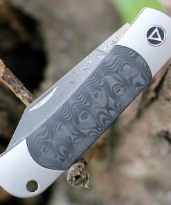 Wholesale 😀 QSP Knife Falcon Slipjoint QS133-A, 3" Damascus Plain blade, Titanium Handle w/ Carbon Fiber Inlay 💯 7 Wholesale 😀 QSP Knife Falcon Slipjoint QS133-A, 3" Damascus Plain blade, Titanium Handle w/ Carbon Fiber Inlay 💯 -Automatic Knives shop QS133A.3 29984.1603918077