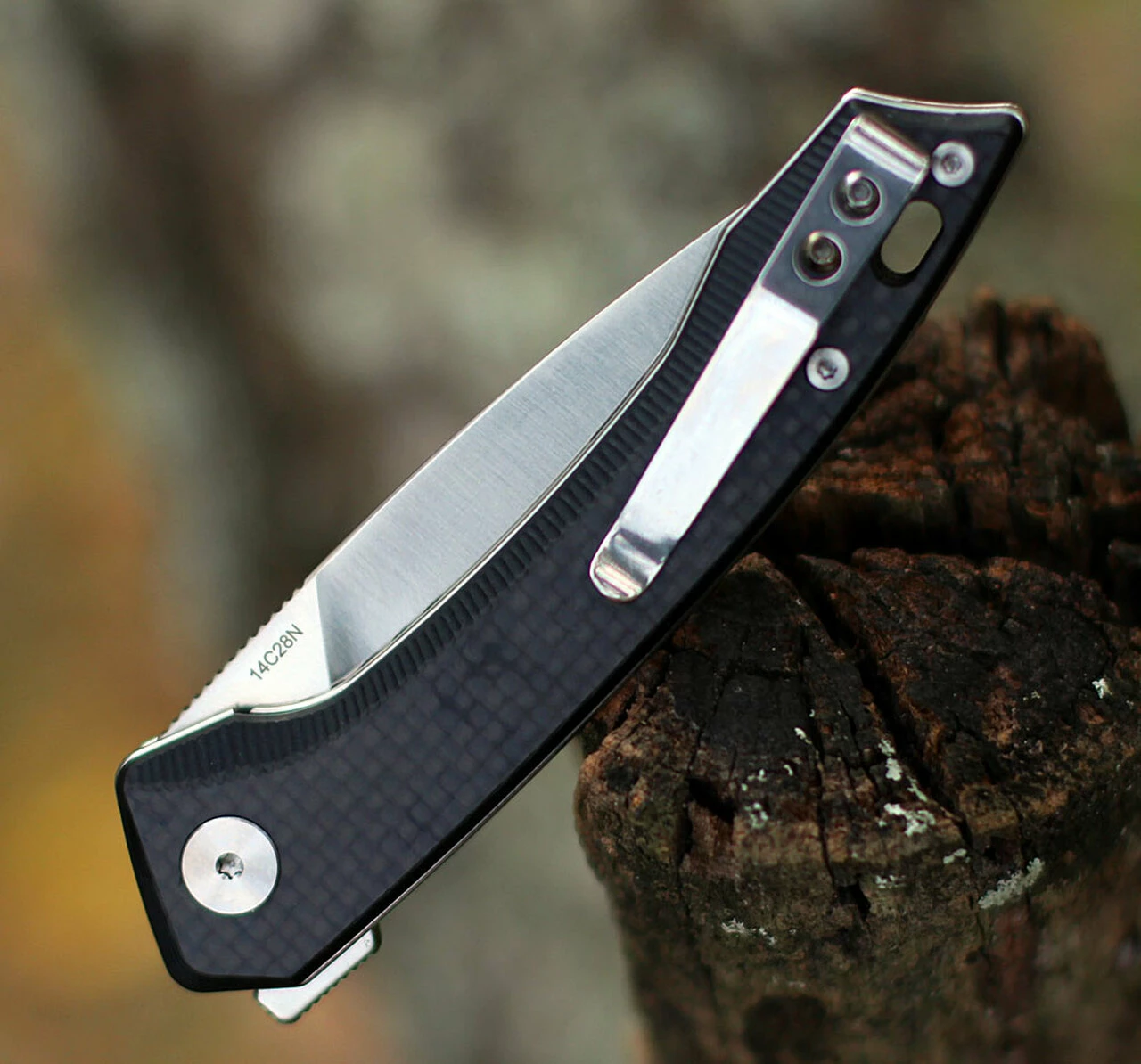 Wholesale 👍 QSP Knife Leopard Linerlock CF QS135-A, 3.0" Sandvik 14C28N Satin Plain Blade, Carbon fiber overlay G10 🛒 4 Wholesale 👍 QSP Knife Leopard Linerlock CF QS135-A, 3.0" Sandvik 14C28N Satin Plain Blade, Carbon fiber overlay G10 🛒 - Image 4