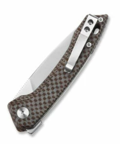 Deals 💯 QSP Knife QSP Leopard - Brown Linen Micarta (3" Satin 14C28N) QS135-D 🎉 -Automatic Knives shop QS135D 1 02753.1632336704