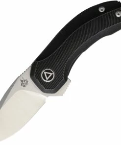 Coupon 🎁 QSP Knife Hamster Folding Knife QS138-B, 2" CPM-S35VN 2 Tone Satin Drop Point Blade, Black Titanium Handle 🔥