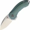 Buy 🌟 QSP Knife Hamster Folding Knife -C,QS138 2" CPM-S35VN 2 Tone Satin Drop Point Blade, Green Titanium Handle 🤩