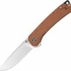 Coupon ❤️ QSP Knife QSP Osprey - Brown Micarta (3.25"14C28N Satin) QS139-A 🤩