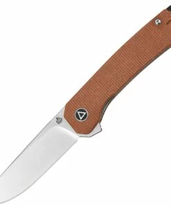 Coupon ❤️ QSP Knife QSP Osprey - Brown Micarta (3.25"14C28N Satin) QS139-A 🤩