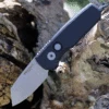 Outlet 🛒 Pro-Tech Runt 5 Automatic - Smooth Blk (1.9" 20CV SW Reverse Tanto) R5201 🤩