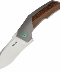 Top 10 🎁 Reate Knives T3000 Framelock REA091, 3.0" M390 Satin Tanto Blade, Titanium w/Burlap Micarta Inlays 🔥