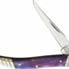 Cheap ✨ Rough Ryder Toothpick RR2148 Purple Swirl Acrylic Handle 🎉