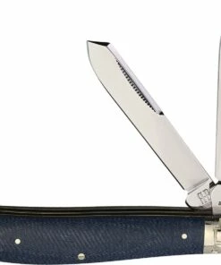 Outlet 🔔 Rough Ryder Mini Trapper - Denim Micarta (2.3" T-10) RR2187 👏