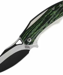 Wholesale 🎁 Rough Ryder Bullfrog A/O - Blk / Green G10 (2.4" Two-Tone) RR2258 🧨