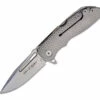 Cheap 😀 DPX Gear RYP Harsey Demo RPDMF001, 3.15" M390 Stonewashed Plain Blade, 3D textured Titanium Handles 🔔