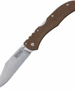 Flash Sale 😍 Cold Steel Range Boss CS-20KR9, 4" 4034SS Steel Plain Blade, Flat Dark Earth GRN Handle 😀