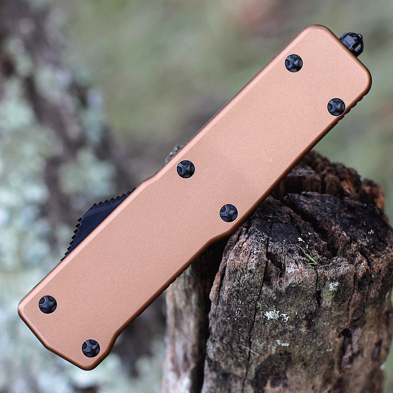 Hot Sale 🔥 Templar Knife Co. Templar Premium Lightweight Small OTF -Alum. Bronze (3" D2 Blk Dagger) SA-AB-12-1 😀 4 Hot Sale 🔥 Templar Knife Co. Templar Premium Lightweight Small OTF -Alum. Bronze (3" D2 Blk Dagger) SA-AB-12-1 😀 - Image 4