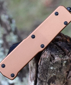 Brand new 👍 Templar Knife Co. Templar Premium Lightweight Small OTF -Alum. Bronze (3" D2 Blk Tanto) SA-AB-22-1 ✔️ -Automatic Knives shop SAAB.2 95105.1634658594