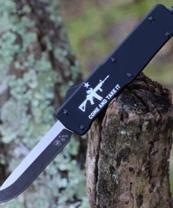 Flash Sale ⌛ Templar Knife Co. Templar Premium Lightweight Small OTF -Alum. Blk CATI (3" D2 Blk Drop Point) SA-AR15-32-1 ✔️