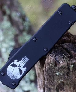 Discount 🌟 Templar Knife Co. Templar Premium Lightweight Small OTF -Alum. Fallen (3" D2 Blk Drop Point) SA-FL-32-1 😀 -Automatic Knives shop SAFL.1 38867.1634840613