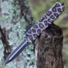 Best deal 😍 Templar Knife Co. Templar Premium Lightweight Small OTF -Alum. Leopard (3" D2 Blk Dagger) SA-LPD-12-1 🛒