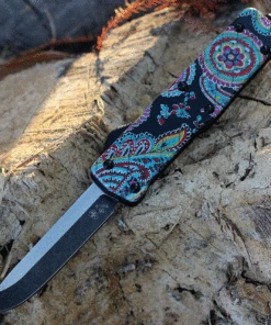 Best Pirce 🧨 Templar Knife Co. Templar Premium Lightweight Small OTF -Alum. Quilt (3" D2 Blk Drop Point) SA-QT-32-1 ✨