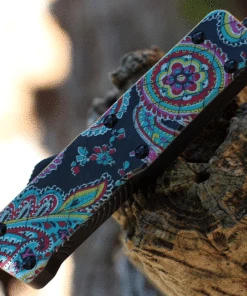 Best Pirce 🧨 Templar Knife Co. Templar Premium Lightweight Small OTF -Alum. Quilt (3" D2 Blk Drop Point) SA-QT-32-1 ✨ -Automatic Knives shop SAQT 38995.1635349274