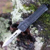Top 10 😀 CobraTec Knives SBCTK-1SDAG2SS Small CTK-1 Black, 2.75" D2 Steel 2 Side Partially Serrated Dagger Blade, Black Aluminum Handle 🧨