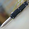 Cheap 🔔 CobraTec Black FS-X OTF Knife CTKSBLKFS-XSDAGNS, 2.75" D2 Steel Dagger Blade, Black Aluminum Handle 😍