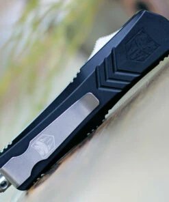 Cheap 🔔 CobraTec Black FS-X OTF Knife CTKSBLKFS-XSDAGNS, 2.75" D2 Steel Dagger Blade, Black Aluminum Handle 😍 -Automatic Knives shop SBLKFS XSDAGNS 64374.1598966905