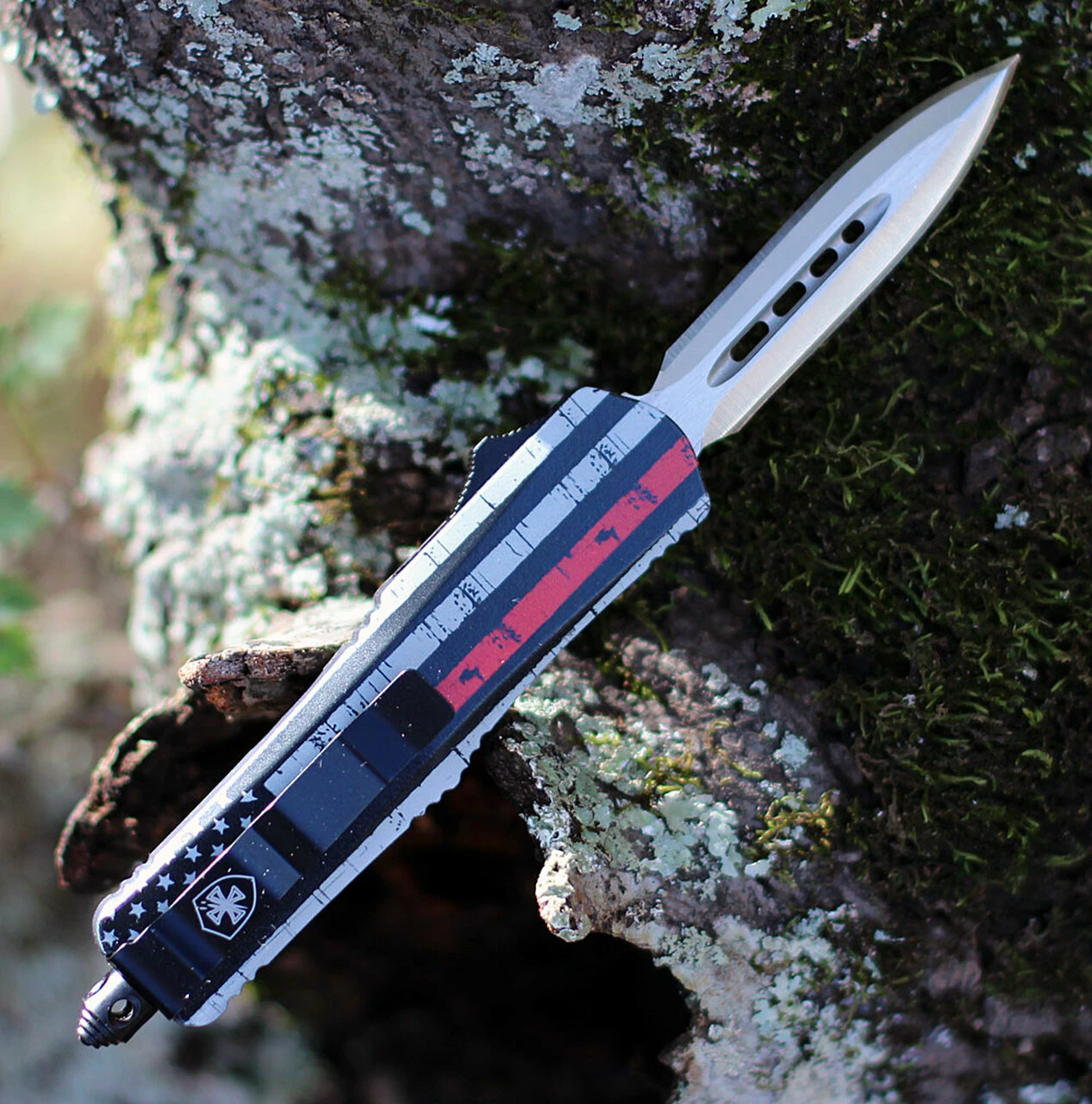 Cheapest 🌟 Templar Knife Co. Templar Knife Small OTF Back The Red S-BTR-13-2, 2.75" 440C Satin Dagger Blade, Aluminum Zinc Handle ✔️ 2 Cheapest 🌟 Templar Knife Co. Templar Knife Small OTF Back The Red S-BTR-13-2, 2.75" 440C Satin Dagger Blade, Aluminum Zinc Handle ✔️ - Image 2