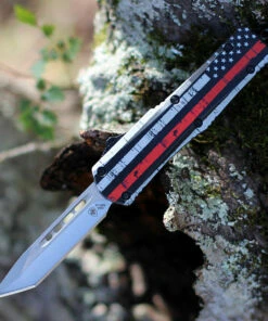 Best deal 😍 Templar Knife Co. Templar Knife Small OTF Back The Red S-BTR-23-2, 2.75" 440C Satin Tanto Blade, Aluminum Zinc Handle 😍