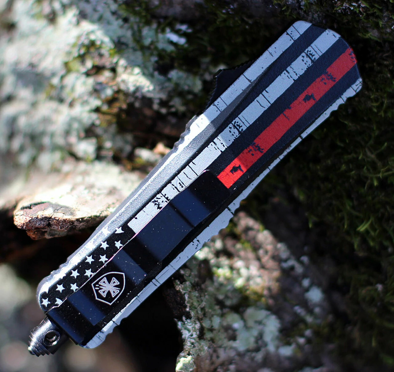 Cheapest 🌟 Templar Knife Co. Templar Knife Small OTF Back The Red S-BTR-13-2, 2.75" 440C Satin Dagger Blade, Aluminum Zinc Handle ✔️ 4 Cheapest 🌟 Templar Knife Co. Templar Knife Small OTF Back The Red S-BTR-13-2, 2.75" 440C Satin Dagger Blade, Aluminum Zinc Handle ✔️ - Image 4