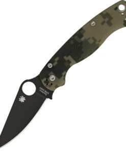 Buy ⭐ Spyderco Knives Spyderco C81GPCMOBK2 Para-Military 2, 3.5" CPM S30V Black Plain Blade, Camo G-10 Handles 😀