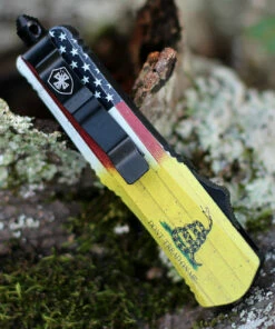 New 😀 Templar Knife Co. Templar Knife Small OTF Don't Tread On Me S-DTOM-13-2, 2.75" 440C Satin Dagger Blade, Aluminum Zinc Handle 😍 7 New 😀 Templar Knife Co. Templar Knife Small OTF Don't Tread On Me S-DTOM-13-2, 2.75" 440C Satin Dagger Blade, Aluminum Zinc Handle 😍 -Automatic Knives shop SDTOM 18760.1604335935