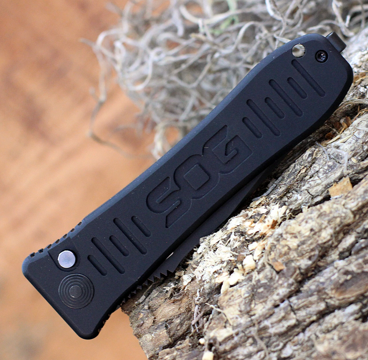 Cheap 🧨 SOG Spec Elite I Auto SE-52, 3.5" Drop Point Black Blade, Black Aluminum Handle ✨ 3 Cheap 🧨 SOG Spec Elite I Auto SE-52, 3.5" Drop Point Black Blade, Black Aluminum Handle ✨ - Image 3