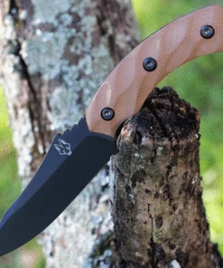 Buy 🔥 Southern Grind SG05070202 Jackal Fixed Blade Black Coated Drop Point Blade with Desert Tan Handle ⌛