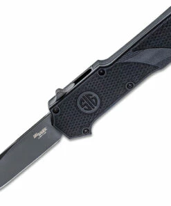 Best Pirce 🧨 Hogue SIG Sauer Compound Tactical OTF 36032, 3.5" S30V Gray Cerakote Finish Clip Point Plain Blade, Solid Black G-10 Handle 🌟