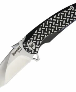 Buy ⭐ Krudo Knives Revolute - Black Stainless Steel (3.45" Satin) KMAV303 ✔️