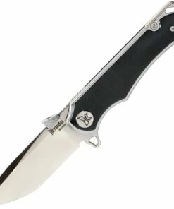 Cheap ⌛ Krudo Knives Karsino 10 - Black G-10 and Ti (3.50" Satin) KSIN889 ⌛