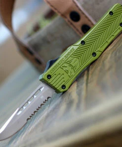 Coupon 🎉 CobraTec Knives SODCTK-1SDS Small CTK-1, 2.75" D2 Steel Drop Serrated Blade, OD Green Handle 🔔