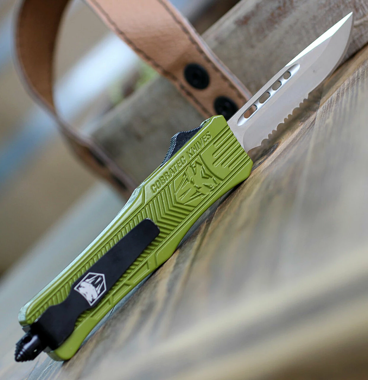 Coupon 🎉 CobraTec Knives SODCTK-1SDS Small CTK-1, 2.75" D2 Steel Drop Serrated Blade, OD Green Handle 🔔 2 Coupon 🎉 CobraTec Knives SODCTK-1SDS Small CTK-1, 2.75" D2 Steel Drop Serrated Blade, OD Green Handle 🔔 - Image 2